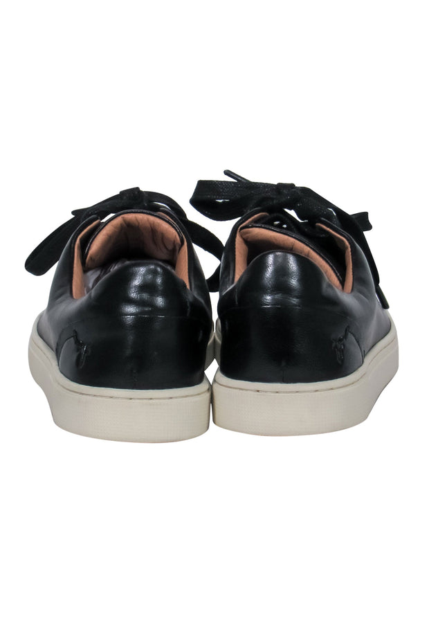 Current Boutique-Frye - Black Leather Lace-Up Low Top Platform Sneakers Sz 6.5