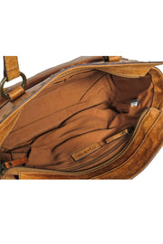 Current Boutique-Frye - Brown Leather Handbag w/ Studded Trim