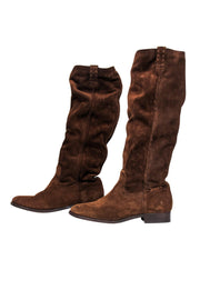 Current Boutique-Frye - Brown Suede Knee High Boots Sz 8.5
