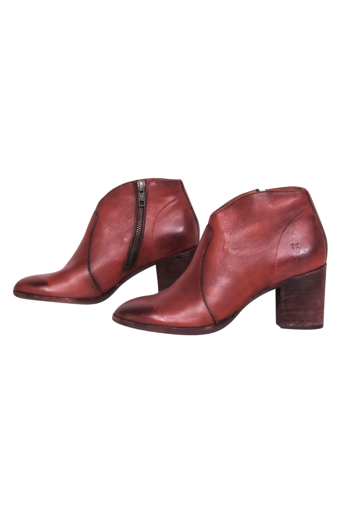 Frye red booties hotsell