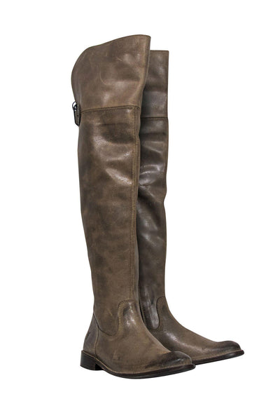 Current Boutique-Frye - Tan Leather Over-the-Knee Boots Sz 8.5