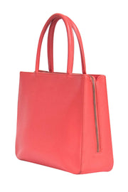 Current Boutique-Furla - Leather Coral Structured Small Tote Bag
