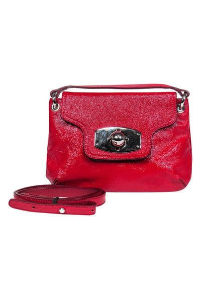 Current Boutique-Furla - Red Patent Leather Convertible Crossbody