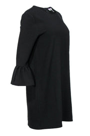 Current Boutique-Ganni - Black Shift Dress w/ Bell Sleeves Sz 6
