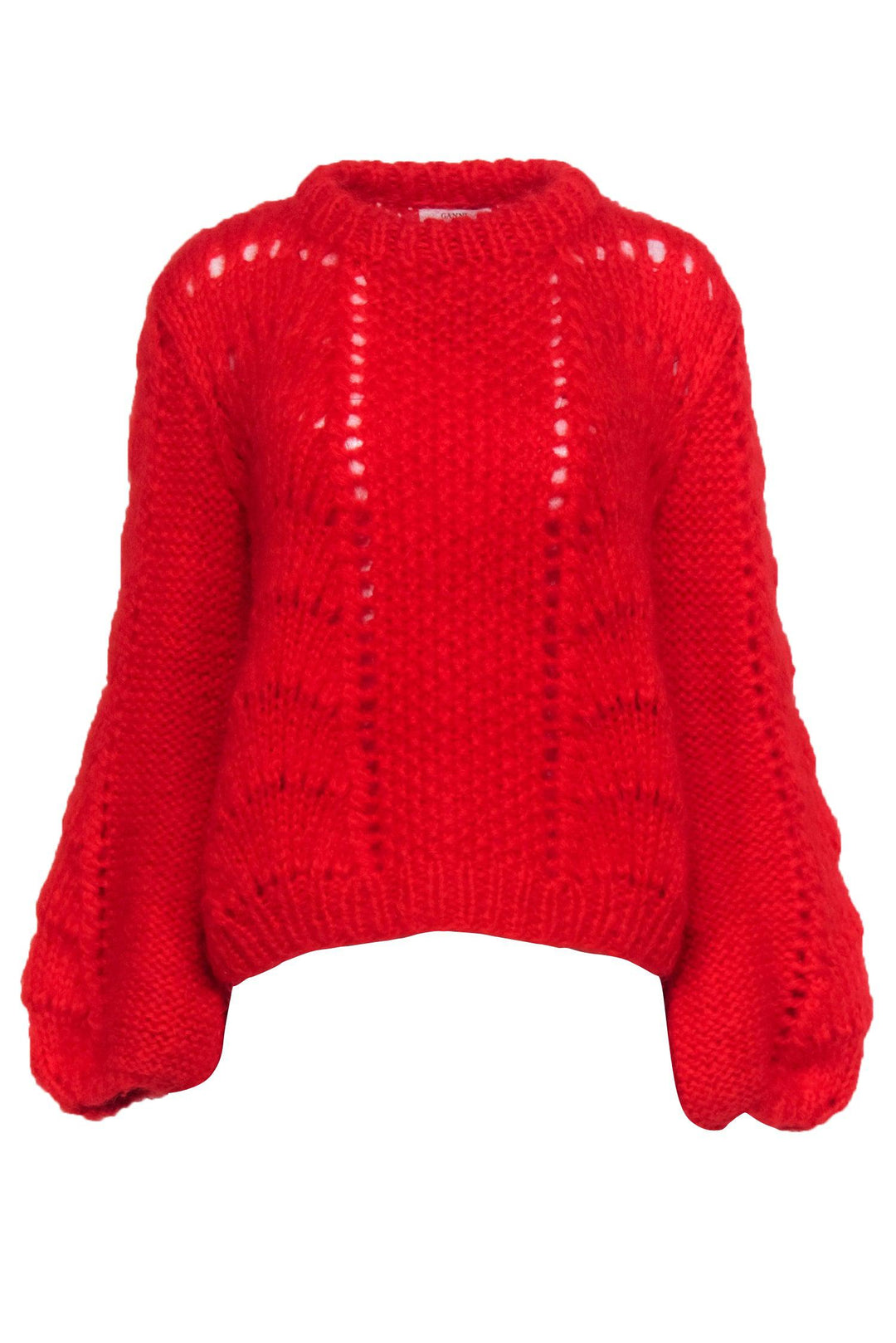 Ganni red sweater hotsell