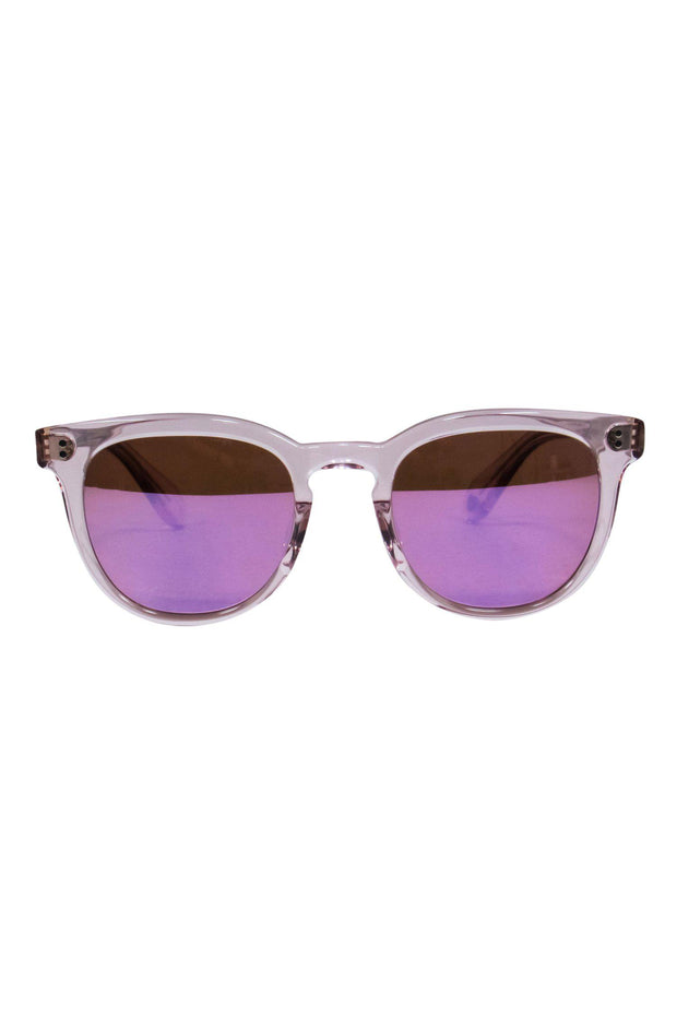 Current Boutique-Garrett Leight - Pink Iridescent Wayfarer-Style Sunglasses