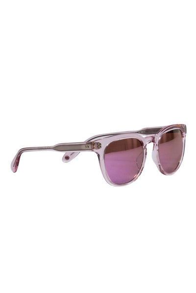Current Boutique-Garrett Leight - Pink Iridescent Wayfarer-Style Sunglasses