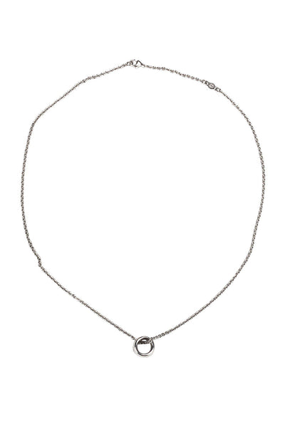 Current Boutique-Georg Jensen - 18K White Gold Bead Pendant Necklace w/ Diamonds