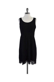 Current Boutique-Gerard Darel - Black Lace Sleeveless Dress Sz 8