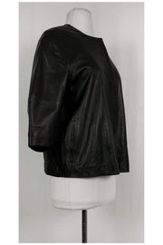 Current Boutique-Gerard Darel - Black Lamb Leather Jacket Sz 6