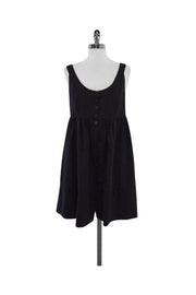 Current Boutique-Geren Ford - Sleeveless Black Buttoned Dress Sz M