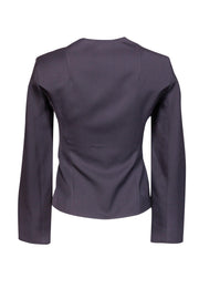 Current Boutique-Gianni Versace - Minimalist Grey Zip Jacket Sz 4