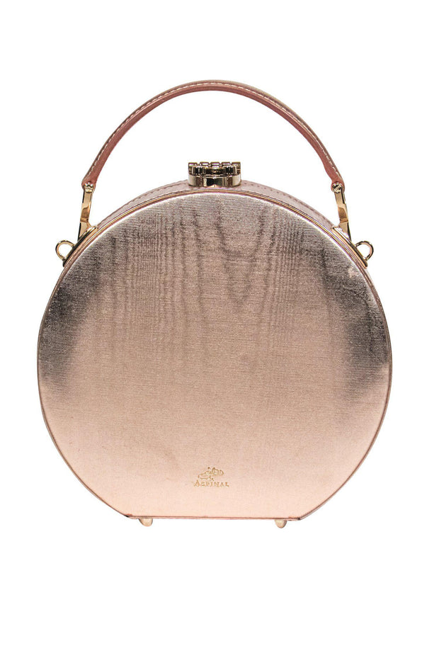 Current Boutique-Giles x Aspinal of London - Rose Gold Hat Box Convertible Crossbody