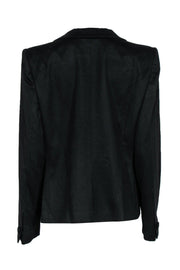 Current Boutique-Giorgio Armani - Black Cashmere Single Button Blazer Sz 14