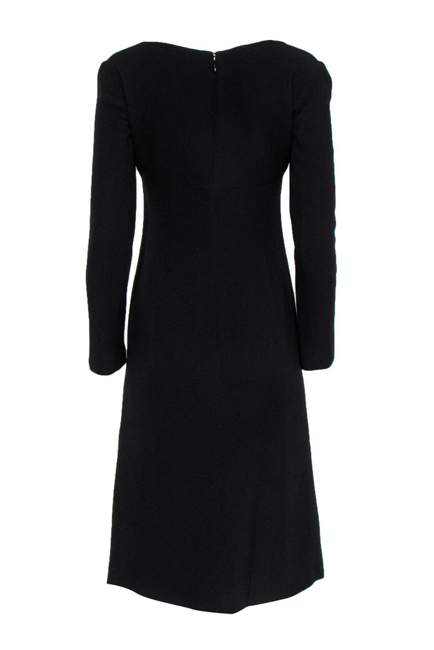 Current Boutique-Giorgio Armani - Black Silk Midi Dress Sz 2