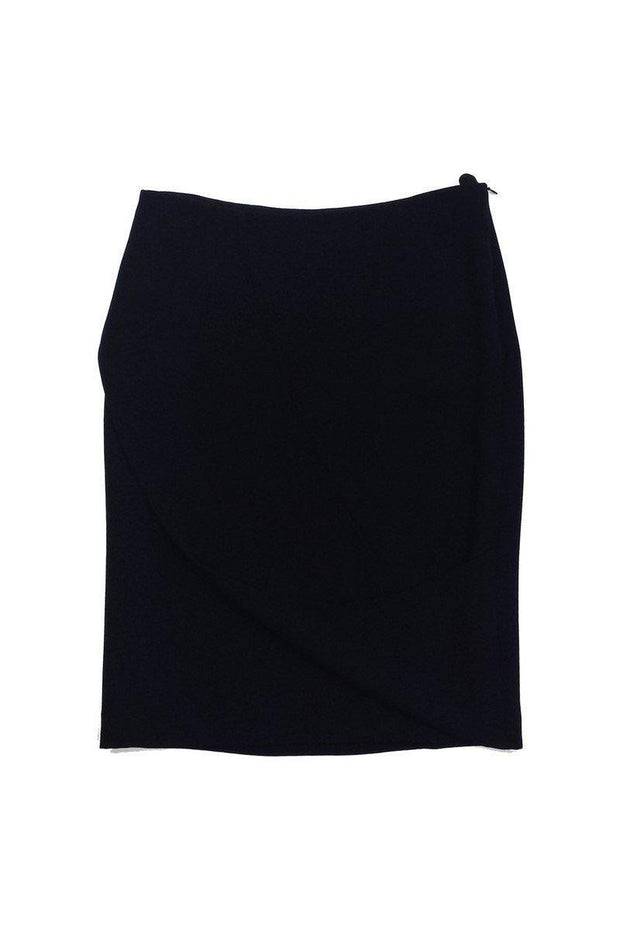 Current Boutique-Giorgio Armani - Black Silk Skirt Sz 4
