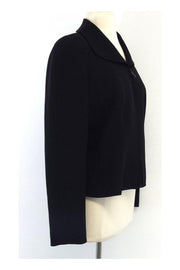 Current Boutique-Giorgio Armani - Black Zip Up Jacket Sz 12