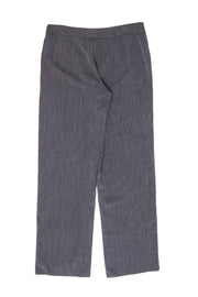 Current Boutique-Giorgio Armani - Grey Heathered Wide Leg Trousers Sz 12