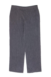 Current Boutique-Giorgio Armani - Grey Heathered Wide Leg Trousers Sz 12