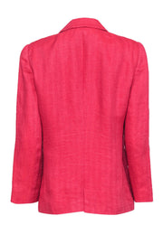 Current Boutique-Giorgio Armani - Hot Pink Linen Double Button Front Blazer Sz M
