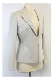 Current Boutique-Giorgio Armani - Ivory Cotton Jacket Sz 6