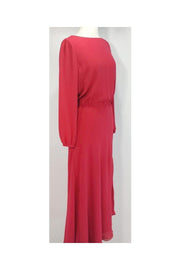Current Boutique-Giorgio Armani - Pink Silk Maxi Dress Sz 6