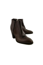 Current Boutique-Giuseppe Zanotti - Brown Leather Booties Sz 10
