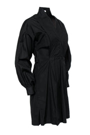 Current Boutique-Givenchy - Black Quarter Button Shirt Dress Sz 4