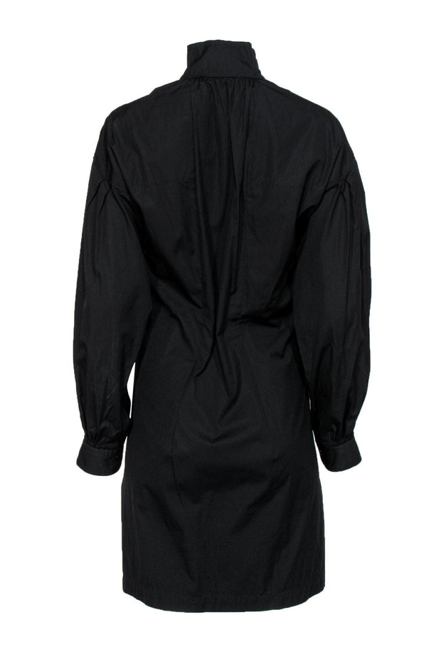 Current Boutique-Givenchy - Black Quarter Button Shirt Dress Sz 4