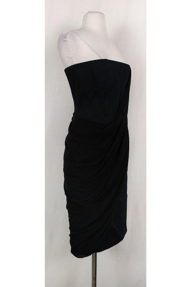 Current Boutique-Givenchy - Black Strapless Corset Dress Sz 8