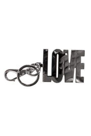 Current Boutique-Givenchy - Silver "LOVE" Large Keychain