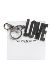 Current Boutique-Givenchy - Silver "LOVE" Large Keychain