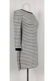Current Boutique-Gryphon - Cream & Blue Striped Knit Dress Sz XS