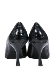 Current Boutique-Gucci - Black Snakeskin Leather Heels Sz 10