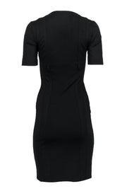 Current Boutique-Gucci - Black Square-Necked Fitted Sheath Dress Sz S