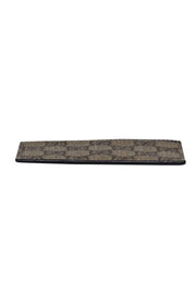 Current Boutique-Gucci - Brown Monogram Textured Leather Cardholder