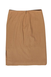 Current Boutique-Gucci - Camel Cotton Pencil Skirt Sz 4