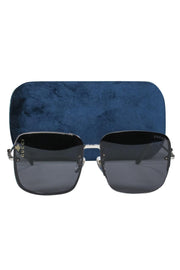 Current Boutique-Gucci - Oversized Square Sunglasses w/ Chain Trim