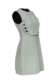 Current Boutique-Gucci - Pistachio Green Button Front Flared Dress Sz 4