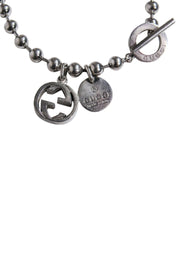 Current Boutique-Gucci - Sterling Silver Boule Bead Toggle Bracelet w/ Charms