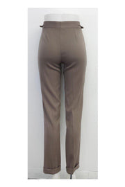 Current Boutique-Gucci - Taupe Wool Cuffed Pants Sz 2