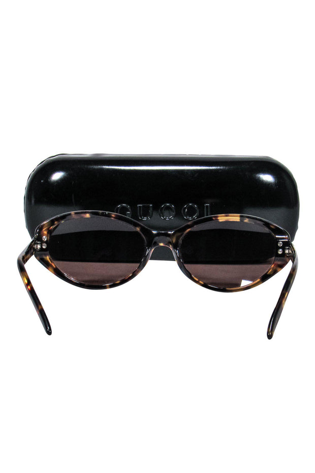 Current Boutique-Gucci - Tortoise Shell Oval Sunglasses