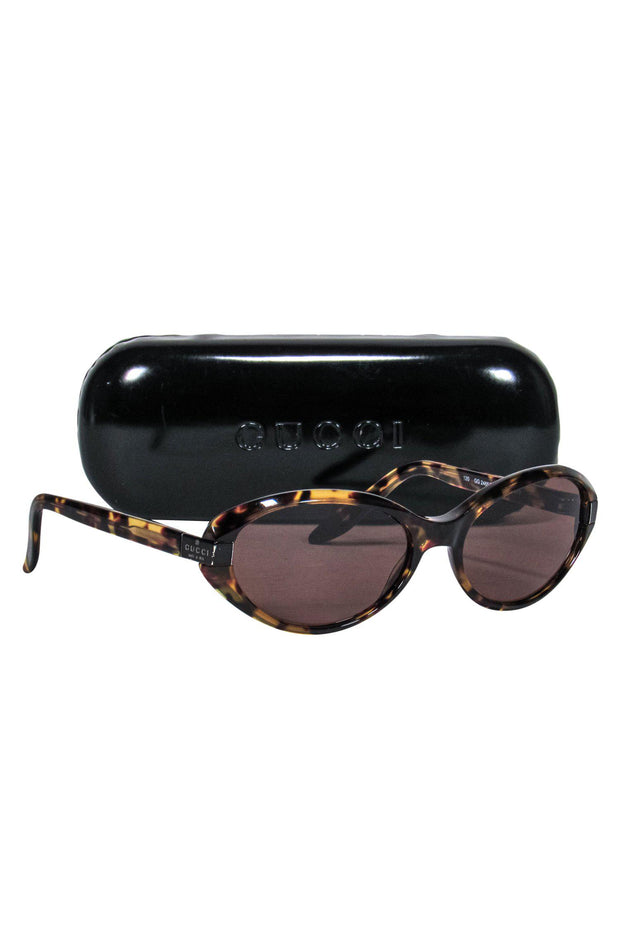 Current Boutique-Gucci - Tortoise Shell Oval Sunglasses