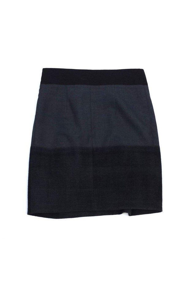 Current Boutique-Gunex - Black & Grey Wool Skirt Sz 6