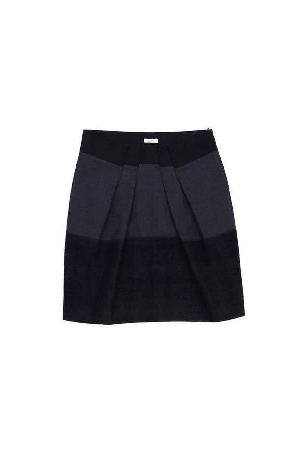 Current Boutique-Gunex - Black & Grey Wool Skirt Sz 6