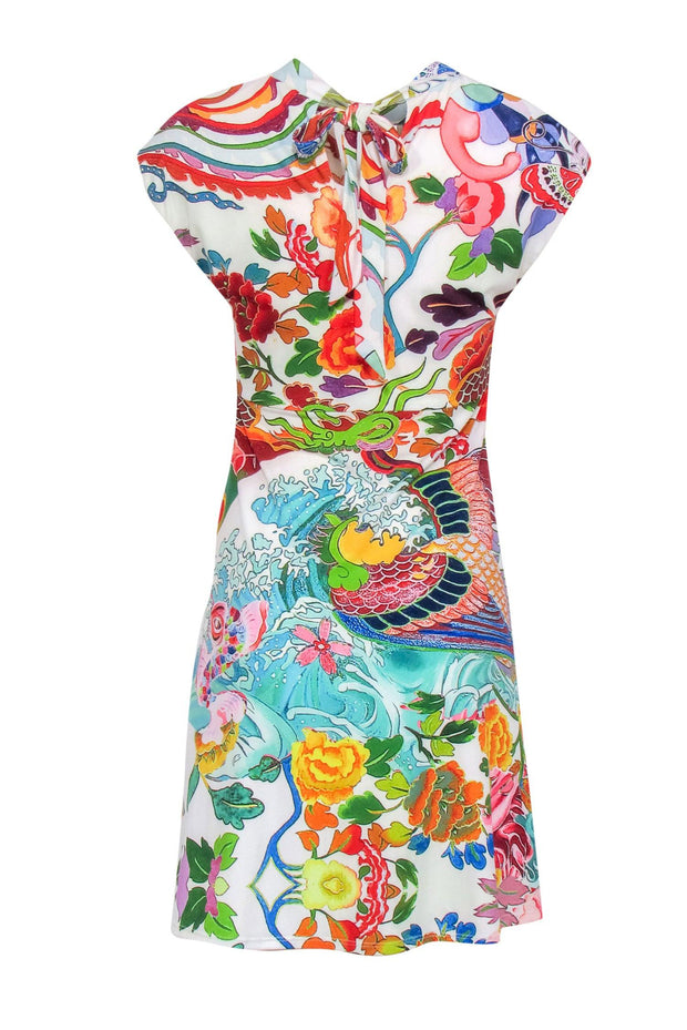 Current Boutique-Hale Bob - Multicolor Floral & Ocean Print Dress Sz XS