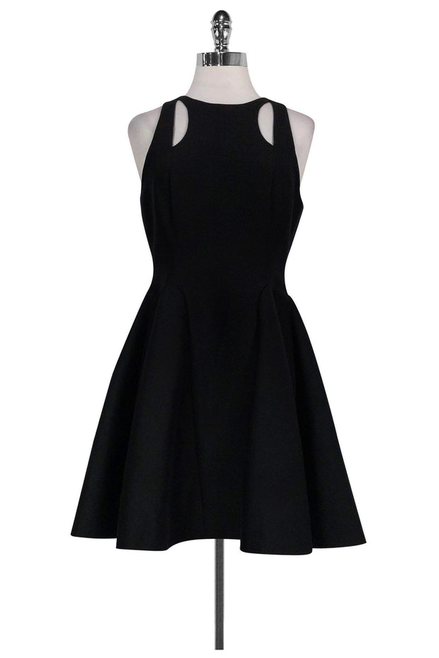 Current Boutique-Halston Heritage - Black Fit & Flare Dress Sz 4