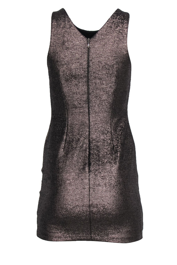Current Boutique-Halston Heritage - Bronze Metallic Sequin Sheath Dress Sz XS