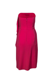 Current Boutique-Halston Heritage - Pink Ruffle Strapless Dress Sz 2