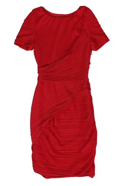 Current Boutique-Halston Heritage - Red Ruched Dress Sz 0